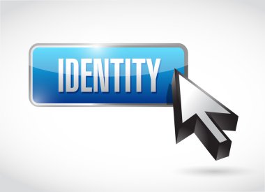 Kimlik düğmesi illüstrasyon tasarımı