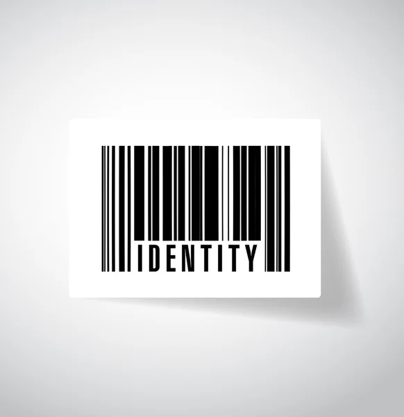 Identity barcode ups code illustration design — Stock Photo, Image