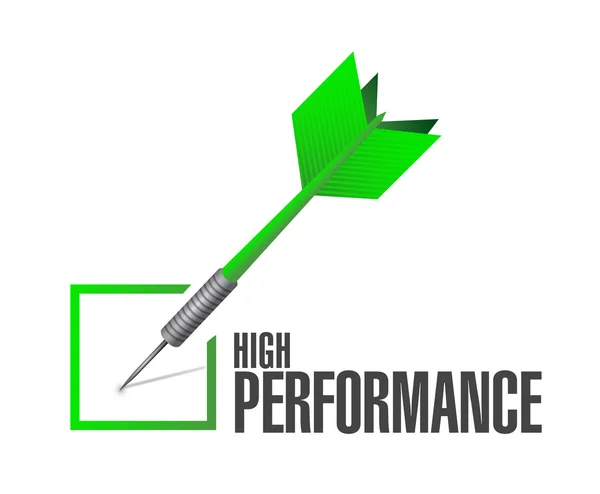 High performance check dart illustration — Stock Photo, Image