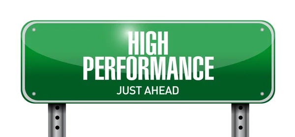 High performance road sign illustration design — Stock Photo, Image