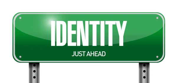 Identity road sign illustration design — Stock Photo, Image