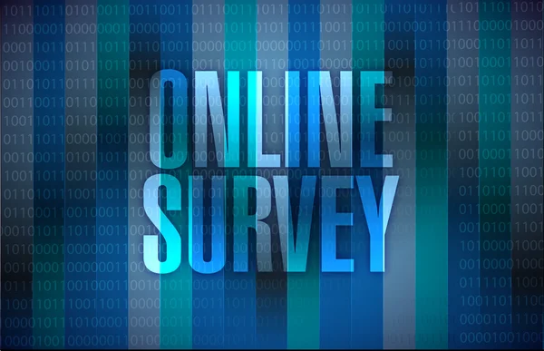 Online survey illustration design — Stock Photo, Image