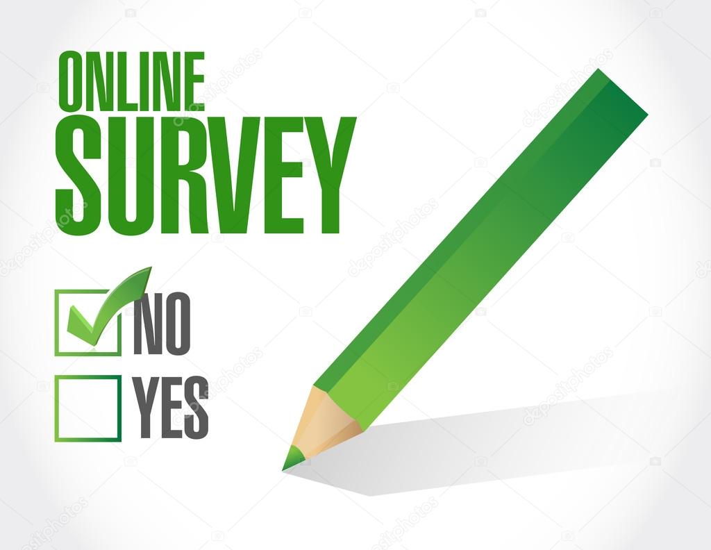 no online survey illustration design