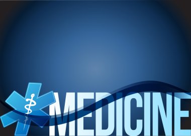 Tıp işareti illüstrasyon tasarım dalga