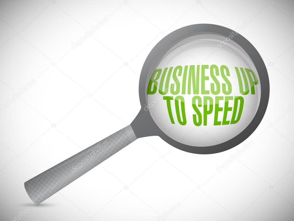 business up to speed review concept