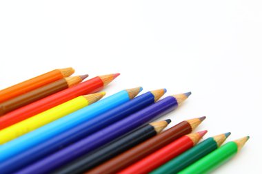 Renkli kalemlerden soyut arkaplan