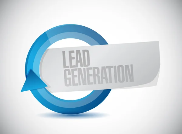 Lead generation cycle illustration design — Stock Photo, Image