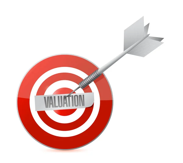 Valuation target illustration design — Stock Photo, Image