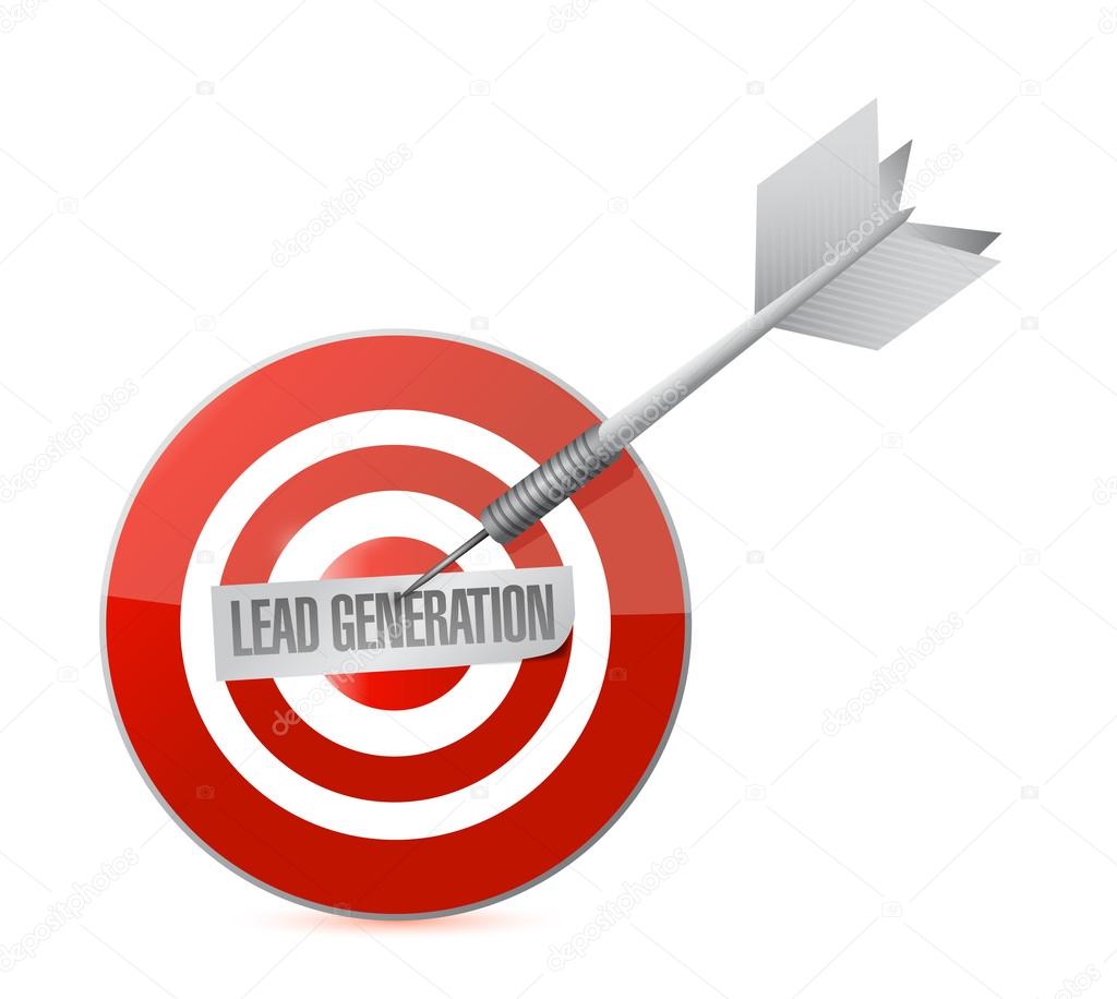 lead generation target illustration design