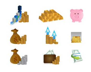 para kavramı set simge kümesi illüstrasyon tasarımı