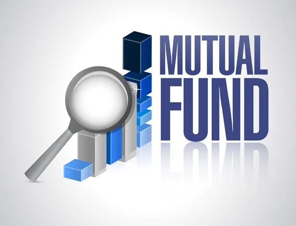 Business graph mutual fund illustration design — Stock Photo, Image