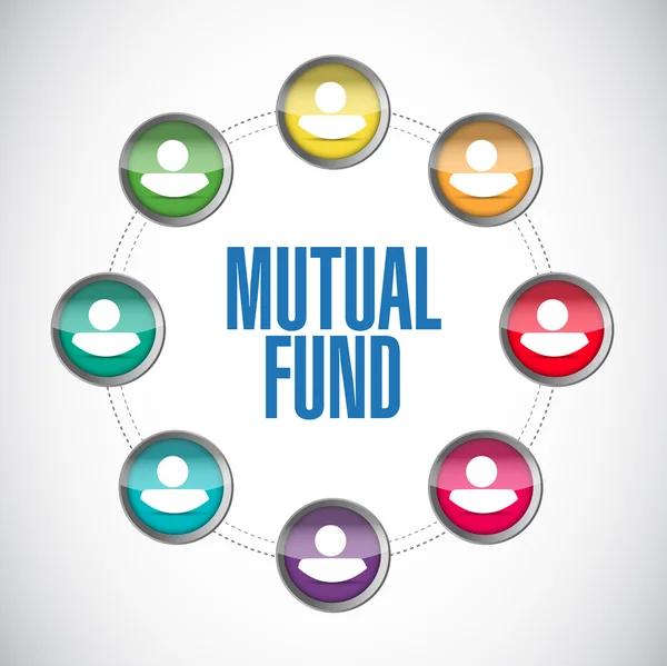 Mutual fund people diagram illustration — Stock Photo, Image