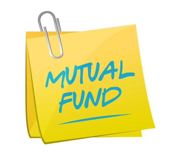 Mutual fund memo post illustration design — Stock Photo, Image