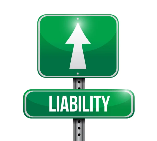 Liability road sign illustration design — Stock Photo, Image