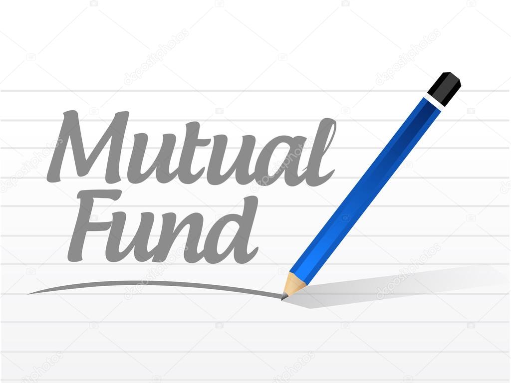 mutual fund message sign illustration