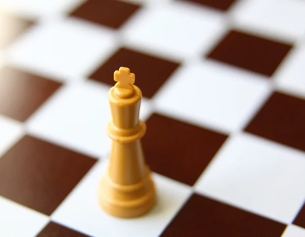 Close-up of a king chess piece — Stock Photo, Image