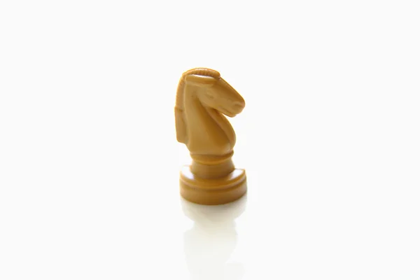 Chess knight isolated on white — Stock Photo, Image