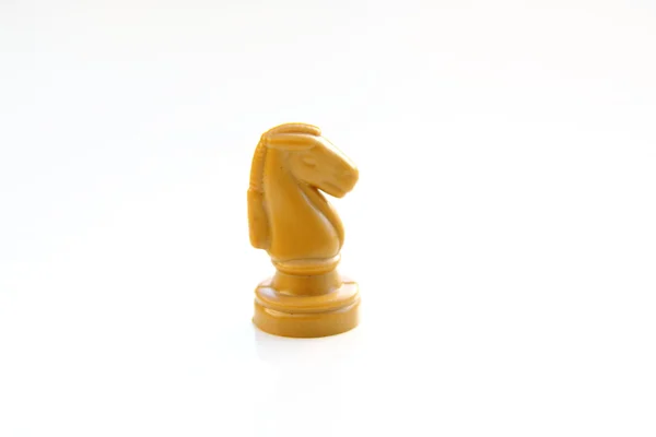 Chess knight isolated on white — Stock Photo, Image