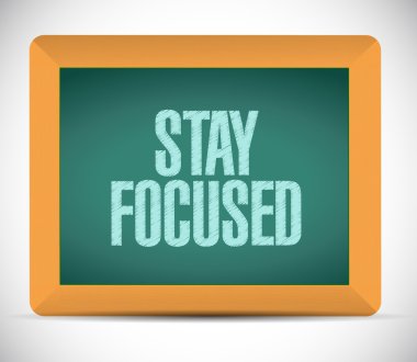 kalmak odaklı yönetim kurulu işareti illüstrasyon