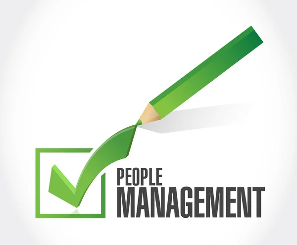 People Management Genehmigung Illustration — Stockfoto