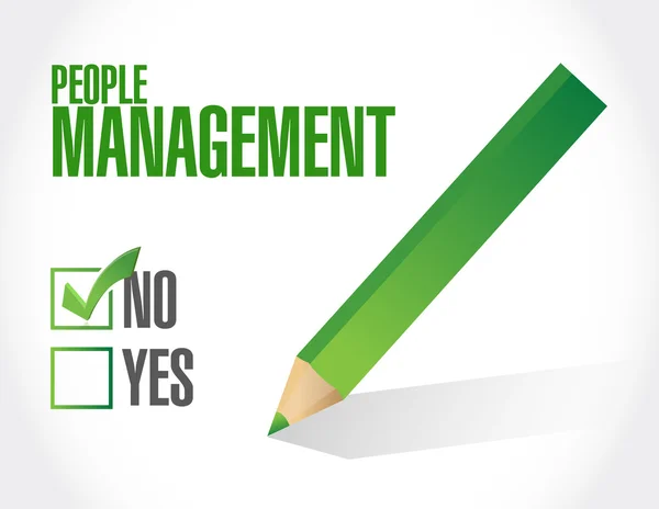 No people management illustration — Stock Photo, Image