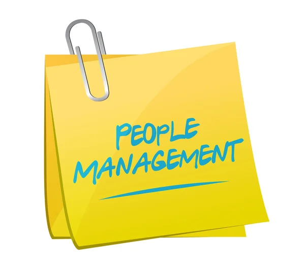 People management memo post illustration — Stock Photo, Image