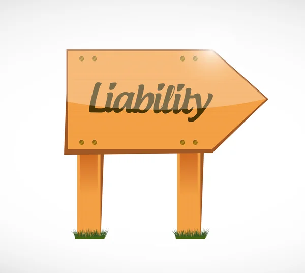 Liability wood illustration design — Stock Photo, Image