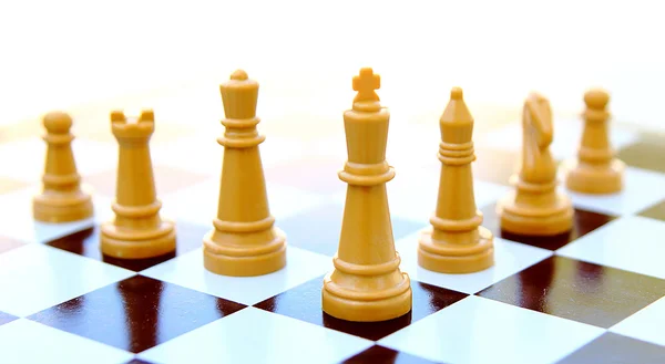 Chess king isolated on white Royalty Free Stock Images