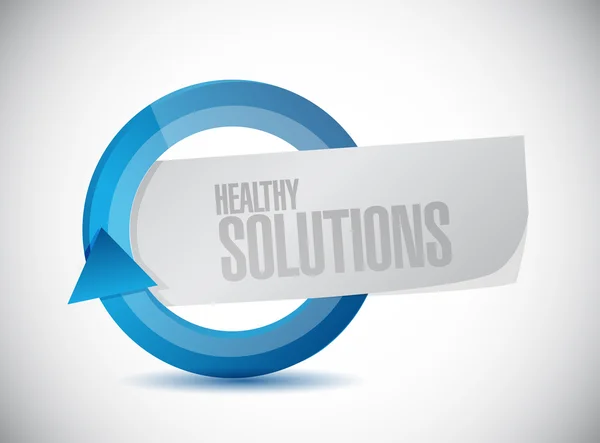 Healthy solutions cycle illustration design — Stock Photo, Image