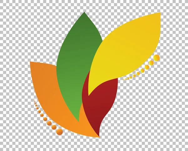 Kolor liści projekt puste warstwy — Zdjęcie stockowe