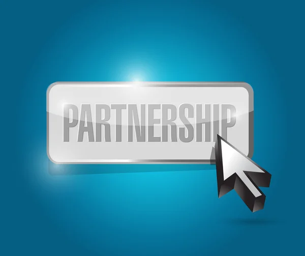 Partnerség gomb illusztráció design — Stock Fotó