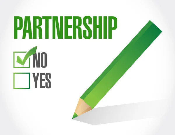 No partnership illustration design — Stock Photo, Image