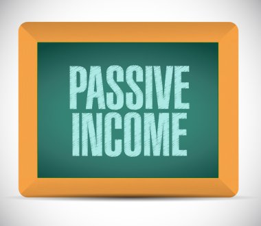pasif gelir kurulu işareti kavramı illüstrasyon