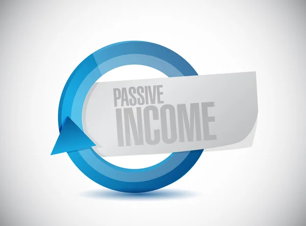 Passief inkomen bewegende concept illustratie — Stockfoto
