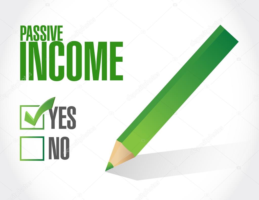 passive income approve concept illustration