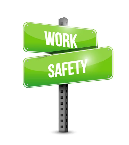 Work safety road sign concept illustration design — Stock Photo, Image