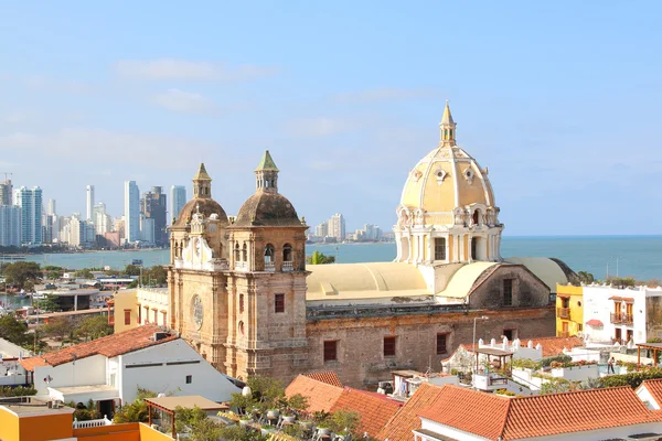 Igreja de São Pedro Claver em Cartagena, Colômbia — Fotografia de Stock