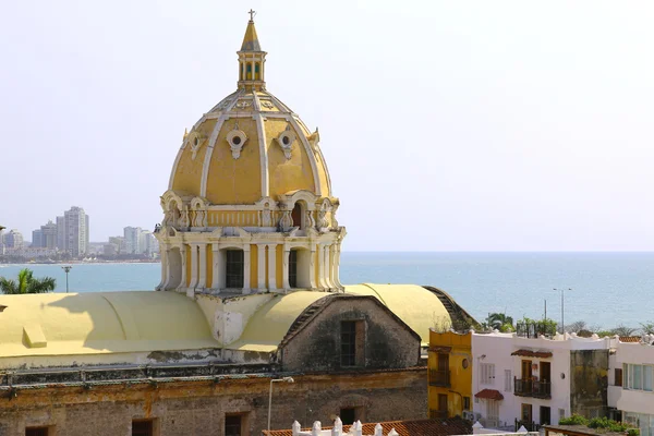 Kuppel der san pedro kirche im zentrum von cartagena — Stockfoto