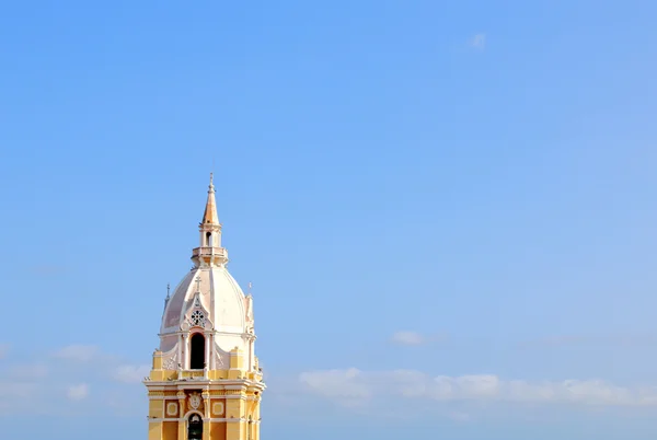 Menara katedral di Cartagena, Kolombia — Stok Foto