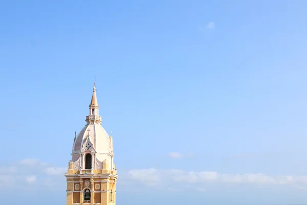 Turm der Kathedrale in Cartagena, Kolumbien — Stockfoto