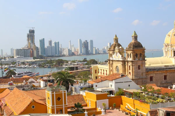 Vista do centro histórico de Cartagena, Colômbia — Fotografia de Stock
