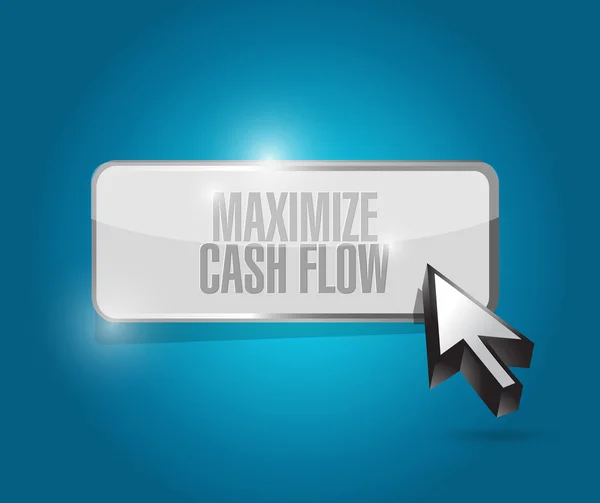 Cash-flow knop teken illustratie maximaliseren — Stockfoto