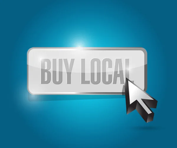 Buy local button sign illustration design — Stock Photo, Image