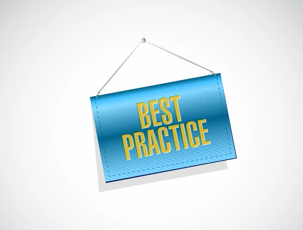 Best practice banner sign concept — Stock Photo, Image