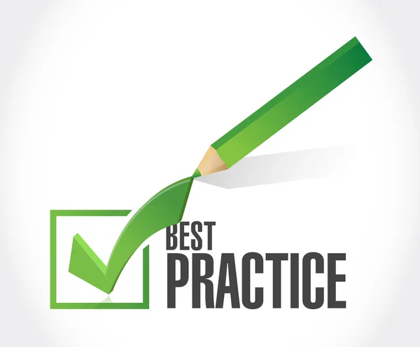 Best practice approval mark sign concept — Stock Photo, Image