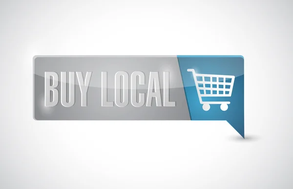 Buy local button illustration design — Stock Photo, Image