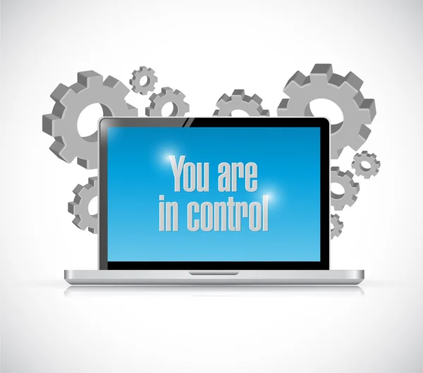 You are in control computer technology concept — Stock Photo, Image