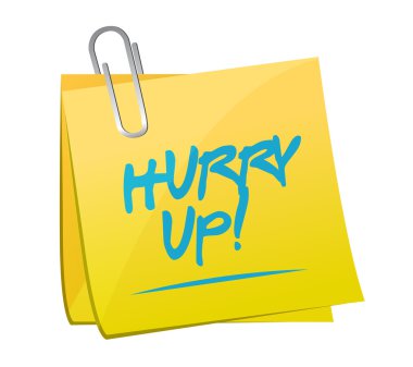 Faturası posta işareti illüstrasyon kadar acele