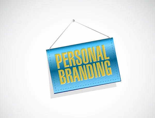 Personal branding banner sign illustration design — Stock Photo, Image