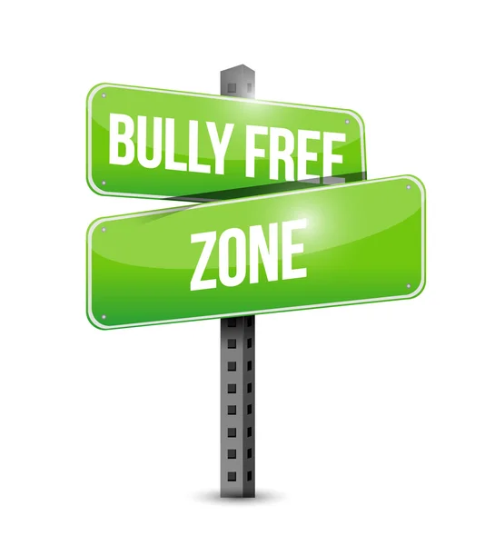 Bully free zone street sign concept — Stock Photo, Image